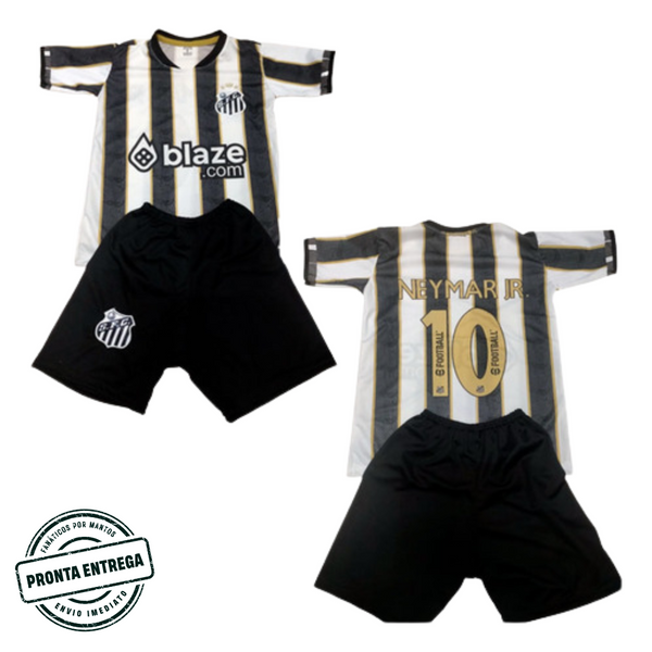 [P.E] Kit Infantil Santos Neymar JR 10 2024/25 Away (14 & 16)